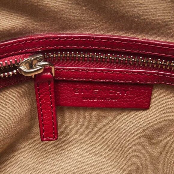 Givenchy Dark Red Sugar Goatskin Leather Small Antigona Bag - Picture 10 of 12